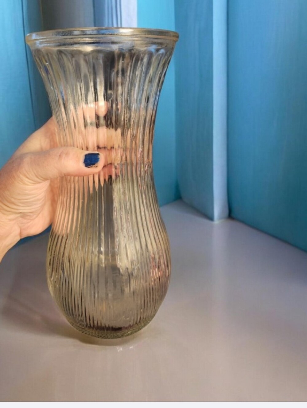 Vintage Ribbed Vase ■ Final Price ■ Read Below